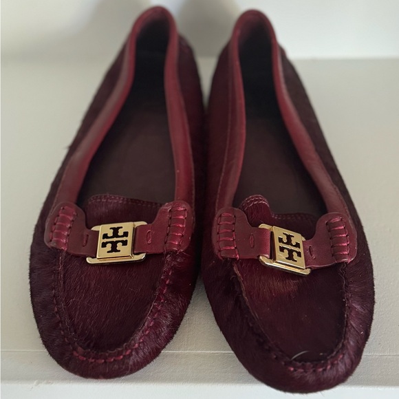 Tory Burch Haircalf Kendrick Driver Loafers Size 9 - Picture 4 of 5